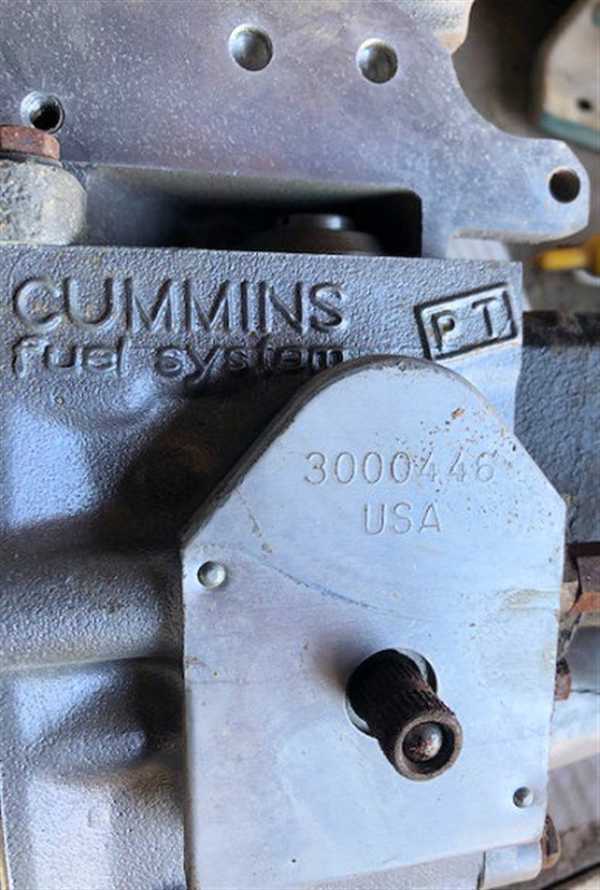 Unused Cummins Fuel System)
